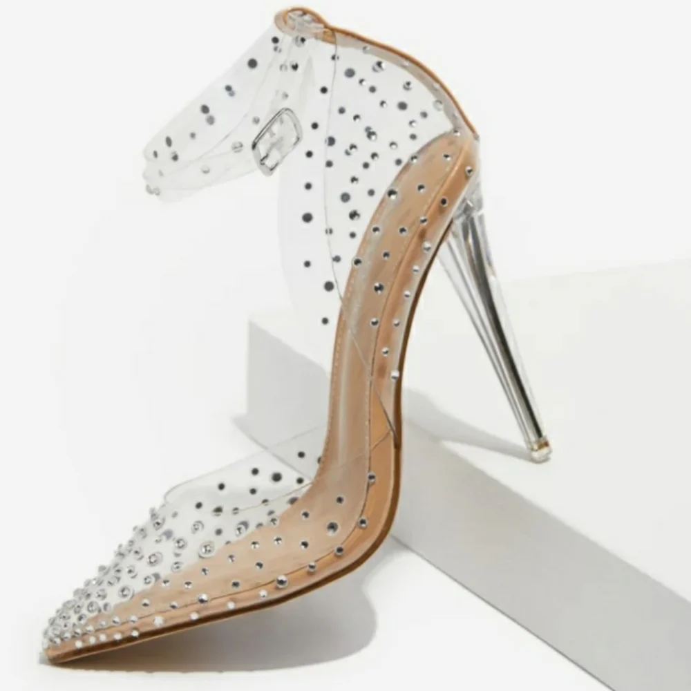 Mika Transparent Embellished Pump - Picture 4 of 6